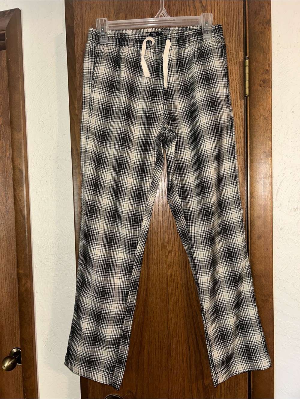 Forever 21 Black and White Plaid Kids Lounge Pants